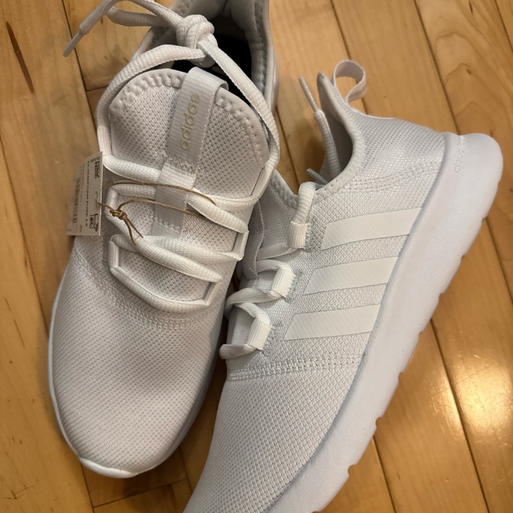 Adidas Cloudfoam Pure 2.0 Women's All-White Running Sneakers